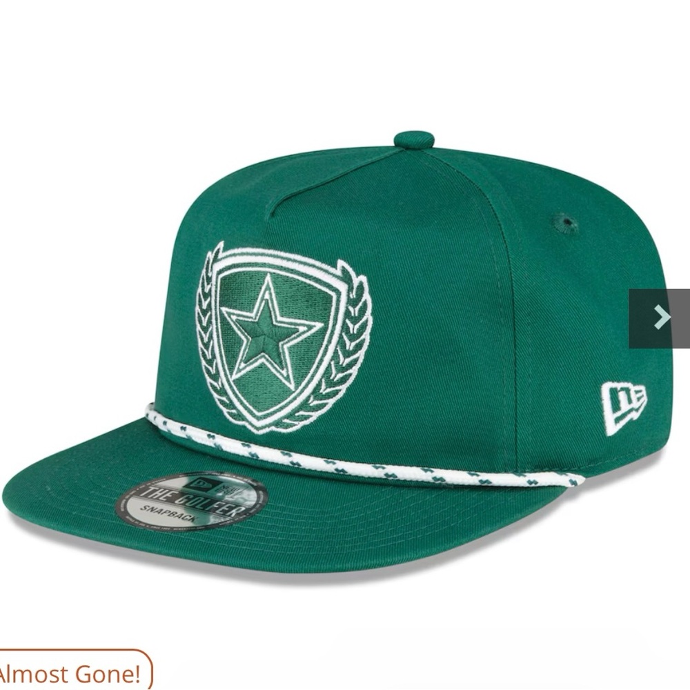 Dallas Cowboys Kelly Green Golf Rope The Golfer 9Fifty Snapback Hat Cap New Era